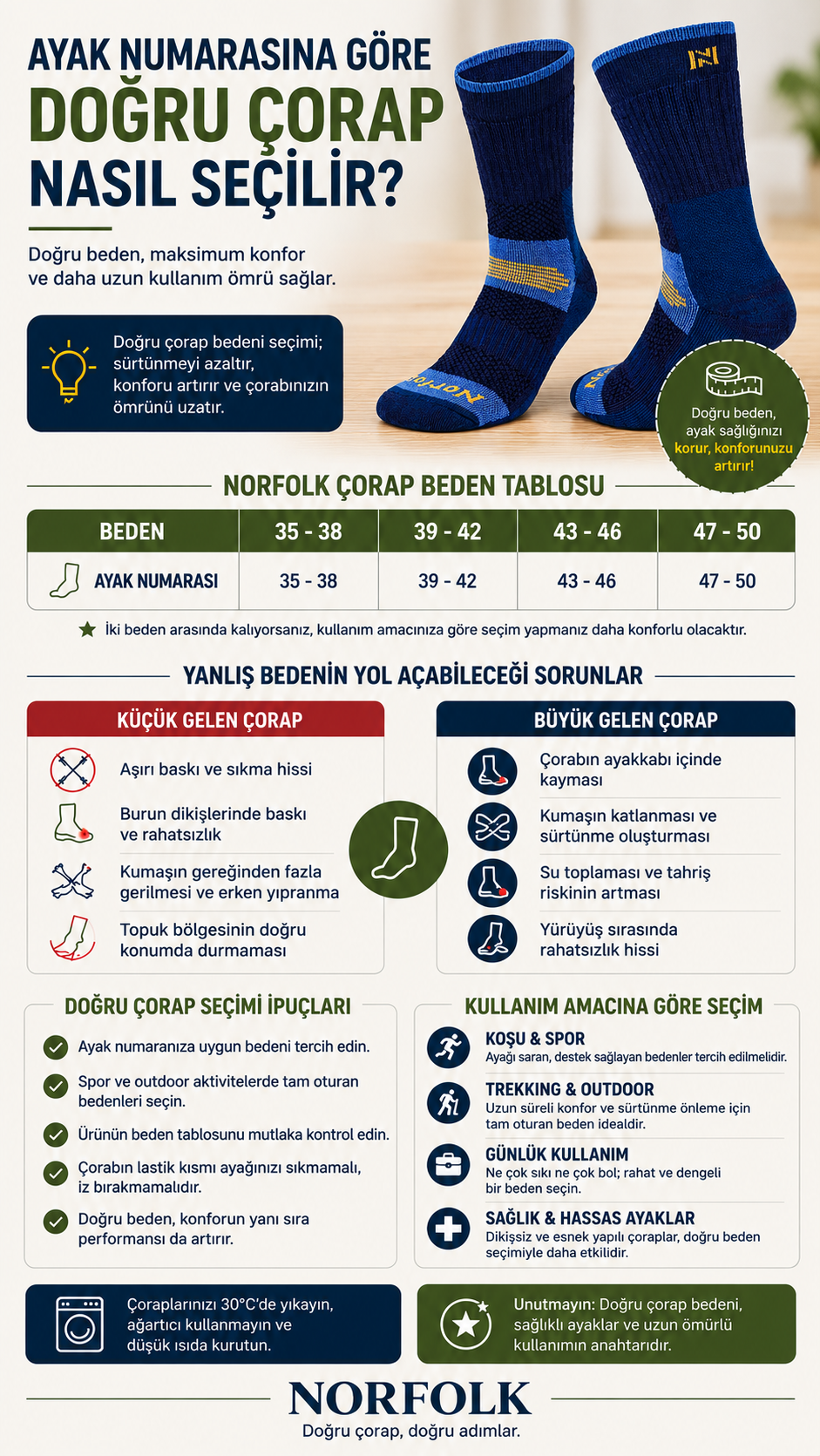 Ayak Numarasına Göre Doğru Çorap Nasıl Seçilir? Beden Rehberi ve İpuçları