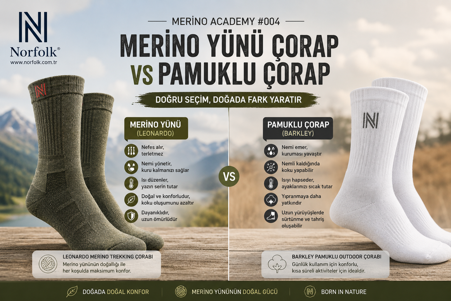 Merino mu Pamuk mu? Hangi Çorap Daha İyi? | NORFOLK Merino Academy