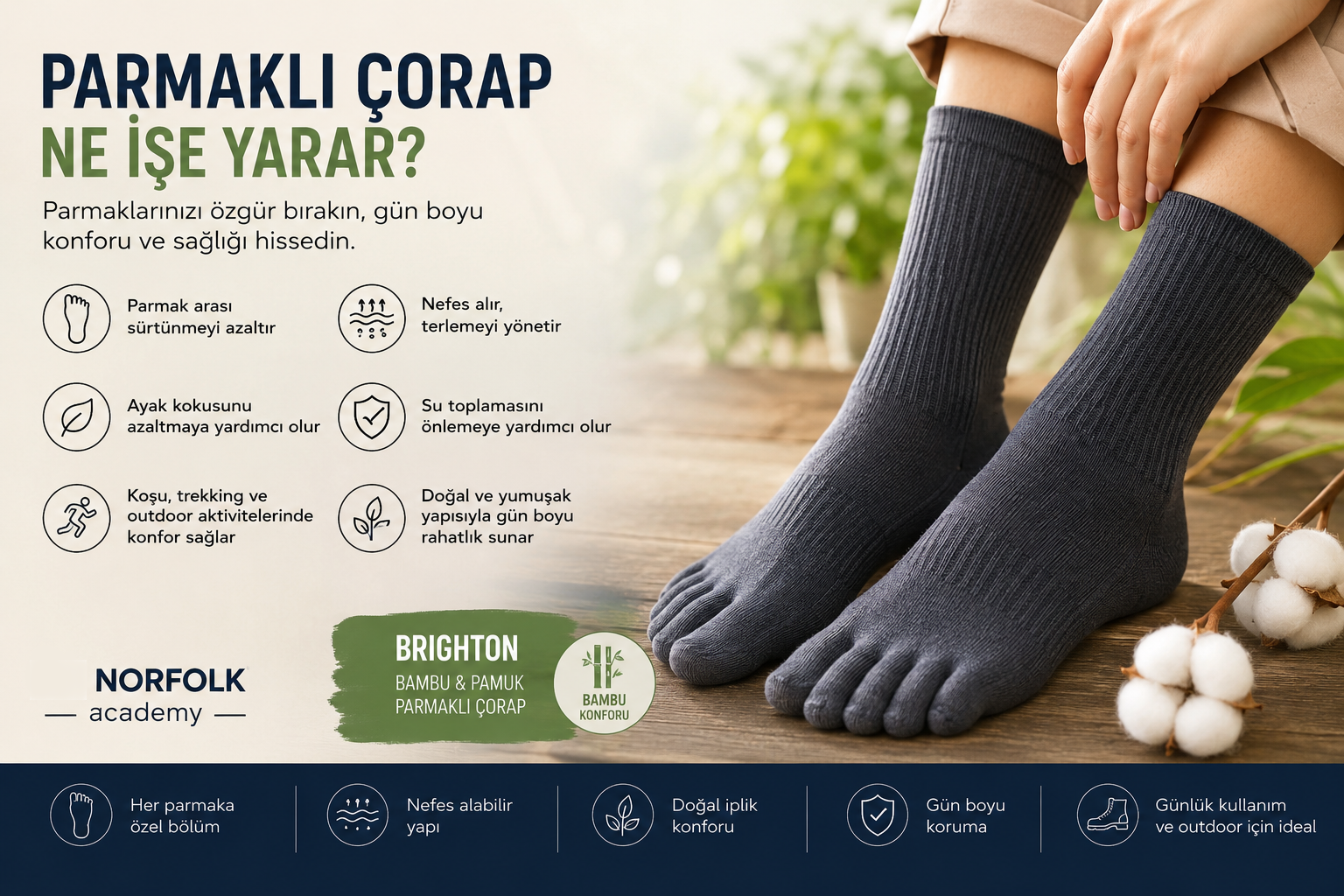 Parmaklı Çorap Ne İşe Yarar? Faydaları, Kullanım Alanları ve Doğru Seçim Rehberi