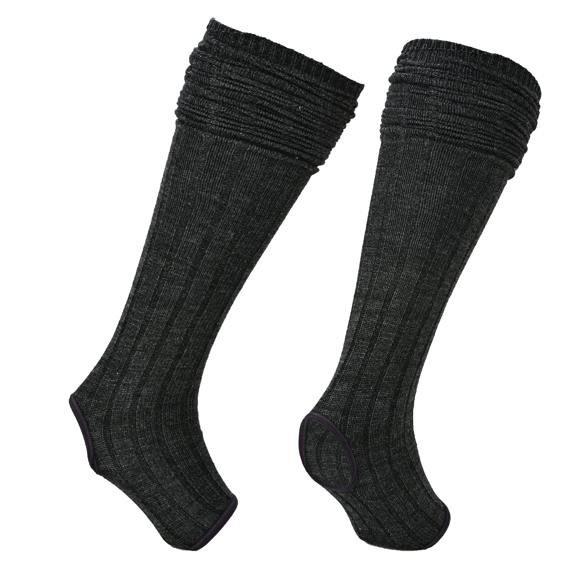 Amy Diz Üstü Yoga ve Pilates Çorabı Antrasit