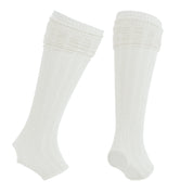 Amy Diz Üstü Yoga ve Pilates Çorabı Antrasit Krem