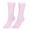 Bruges Merino Yünlü Parmaklı Çorap - Pembe
