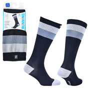 SEVILLA Gelişmiş Nem Kontrollü Compression Profesyonel Koşu Çorabı - Siyah/Gri