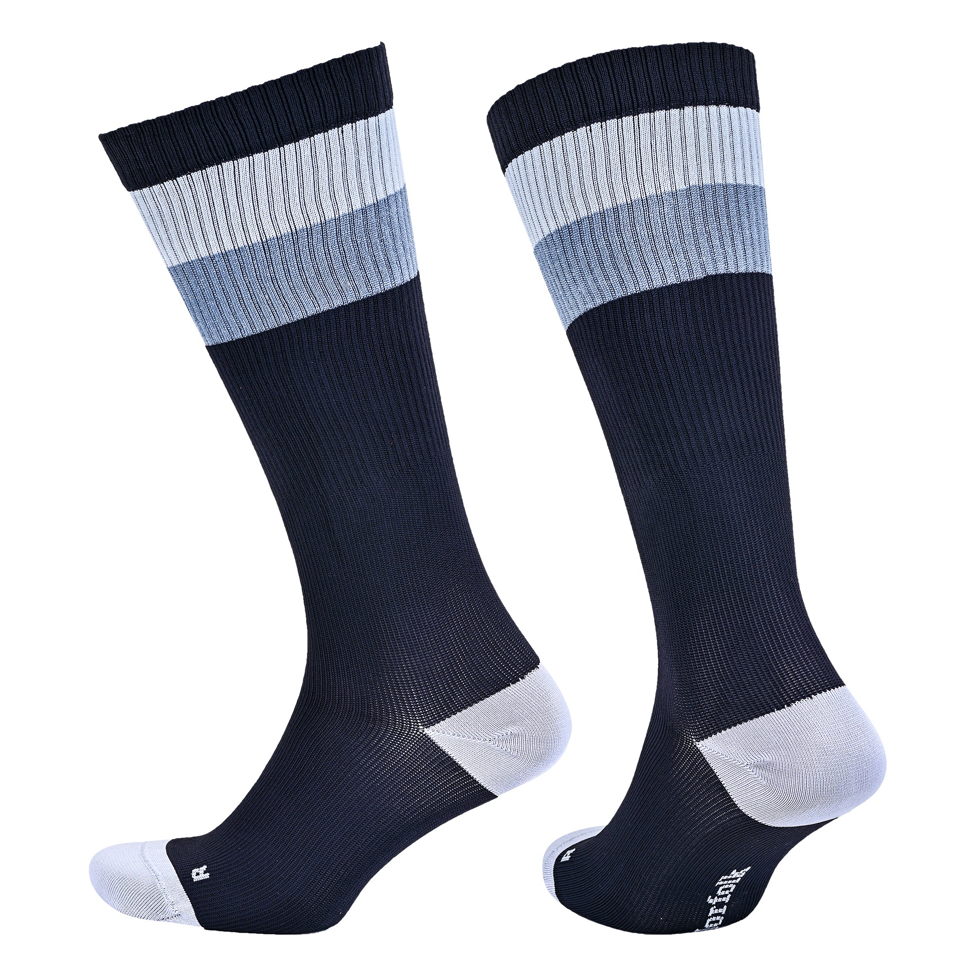 SEVILLA Gelişmiş Nem Kontrollü Compression Profesyonel Koşu Çorabı - Siyah/Gri