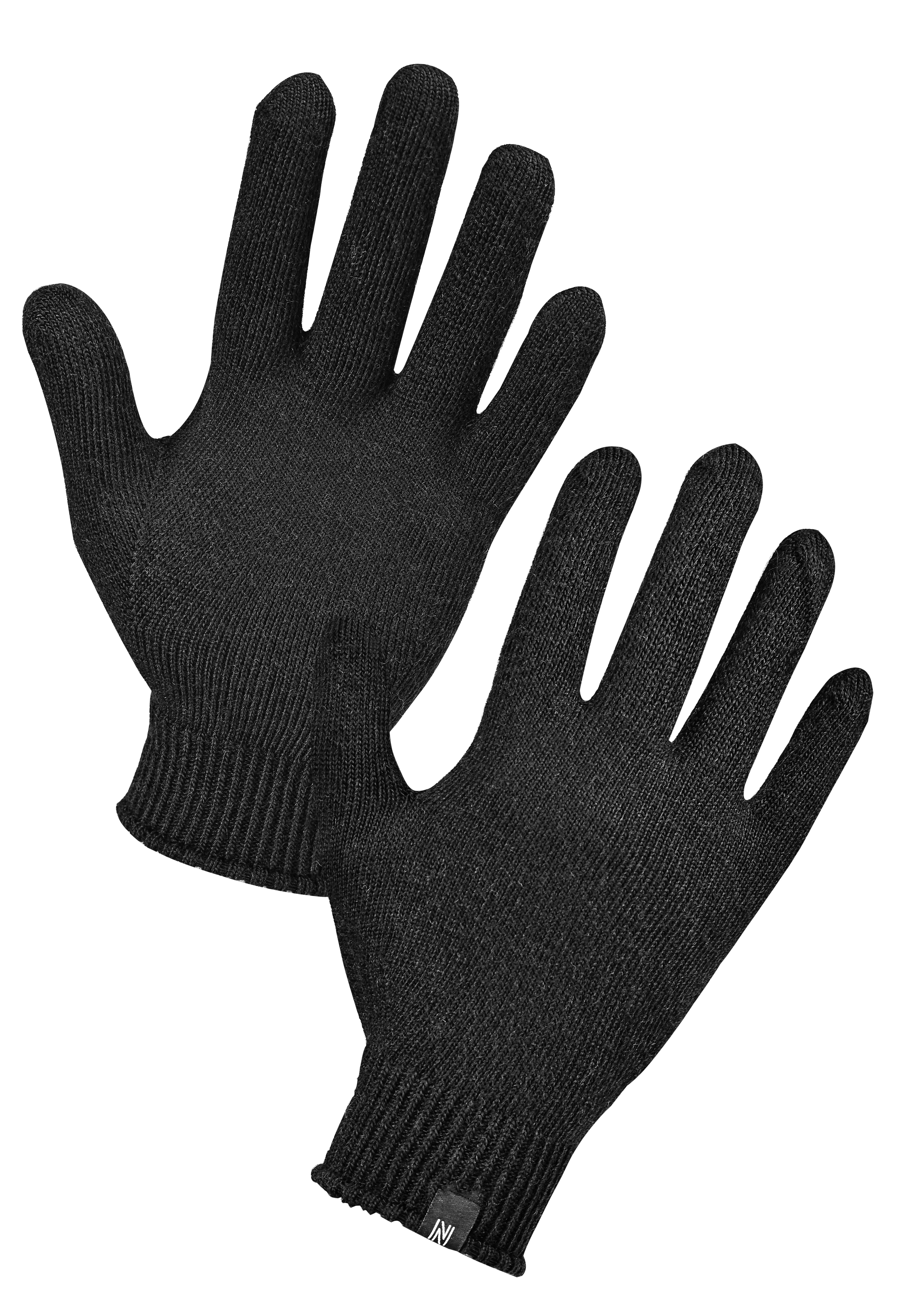 Winter Set %70 Merino Yünü Termal Bere Boyunluk ve Eldiven 3'lü Kış Seti - Siyah