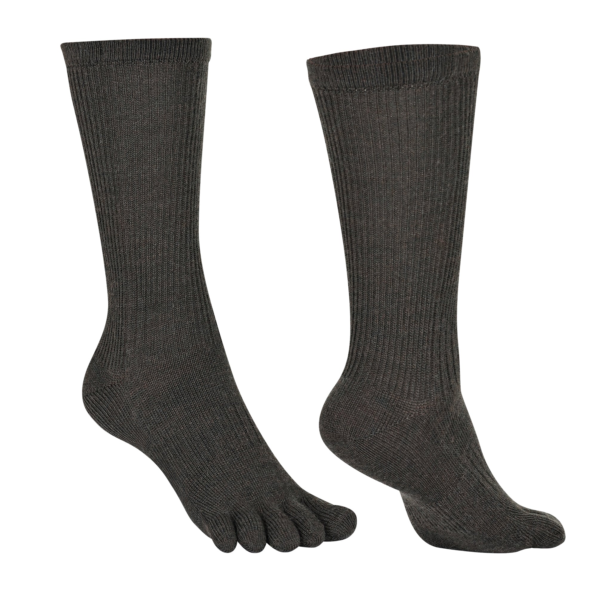 BRUGES Merino Yünlü Mantar ve Koku Önler Parmaklı Çorap 1 Çift Paket Yeşil