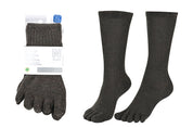 BRUGES Merino Yünlü Mantar ve Koku Önler Parmaklı Çorap 1 Çift Paket Yeşil