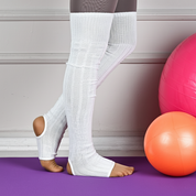 Amy Diz Üstü Yoga ve Pilates Çorabı Antrasit Krem