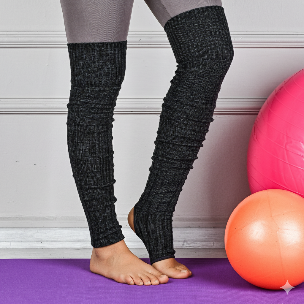 Amy Diz Üstü Yoga ve Pilates Çorabı Antrasit