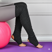 Amy Diz Üstü Yoga ve Pilates Çorabı Antrasit