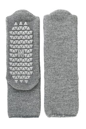 MERCURY Antibakteriyel Kaydırmaz Tabanlı Şardonlu Günlük Ev Çorabı - Gri 1 Çift Paket