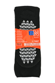 MERCURY Antibakteriyel Kaydırmaz Tabanlı Şardonlu Günlük Ev Çorabı - Siyah 1 Çift Paket