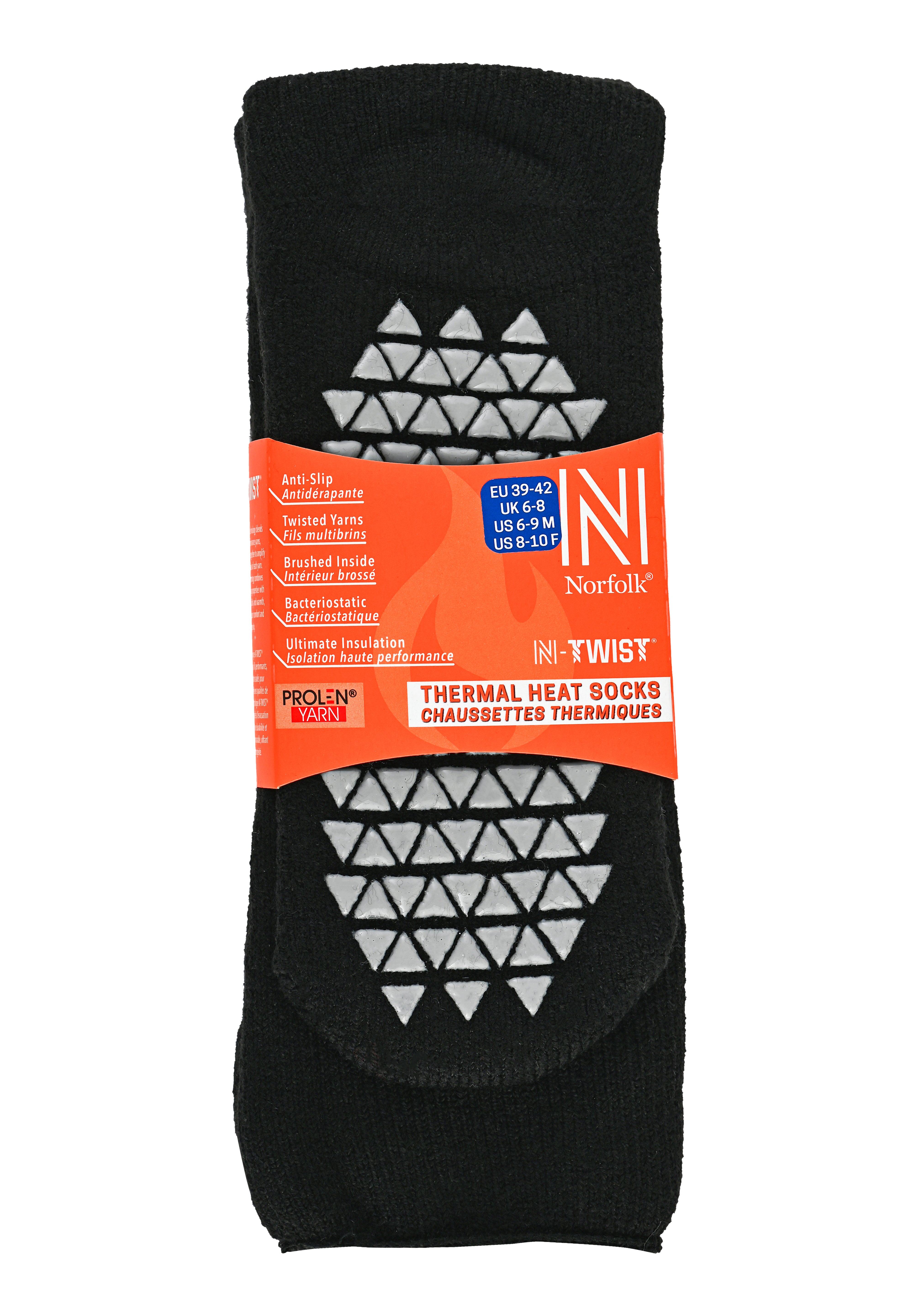 MERCURY Antibakteriyel Kaydırmaz Tabanlı Şardonlu Günlük Ev Çorabı - Siyah 1 Çift Paket