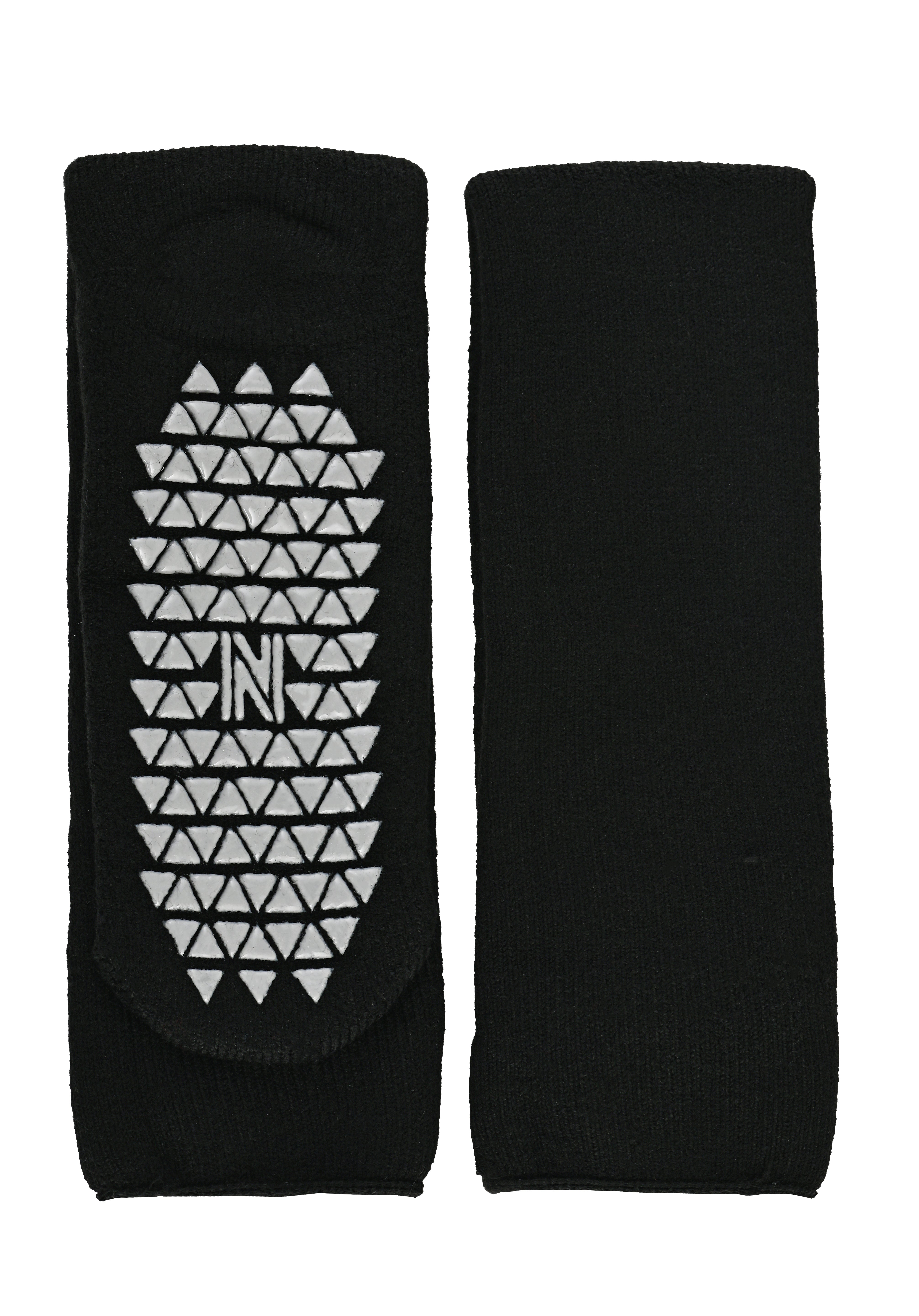 MERCURY Antibakteriyel Kaydırmaz Tabanlı Şardonlu Günlük Ev Çorabı - Siyah 1 Çift Paket