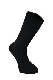 MERCURY Antibakteriyel Kaydırmaz Tabanlı Şardonlu Günlük Ev Çorabı - Siyah 1 Çift Paket