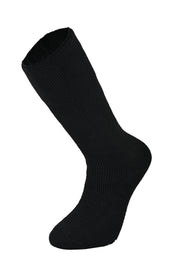 MERCURY Antibakteriyel Kaydırmaz Tabanlı Şardonlu Günlük Ev Çorabı - Siyah 1 Çift Paket