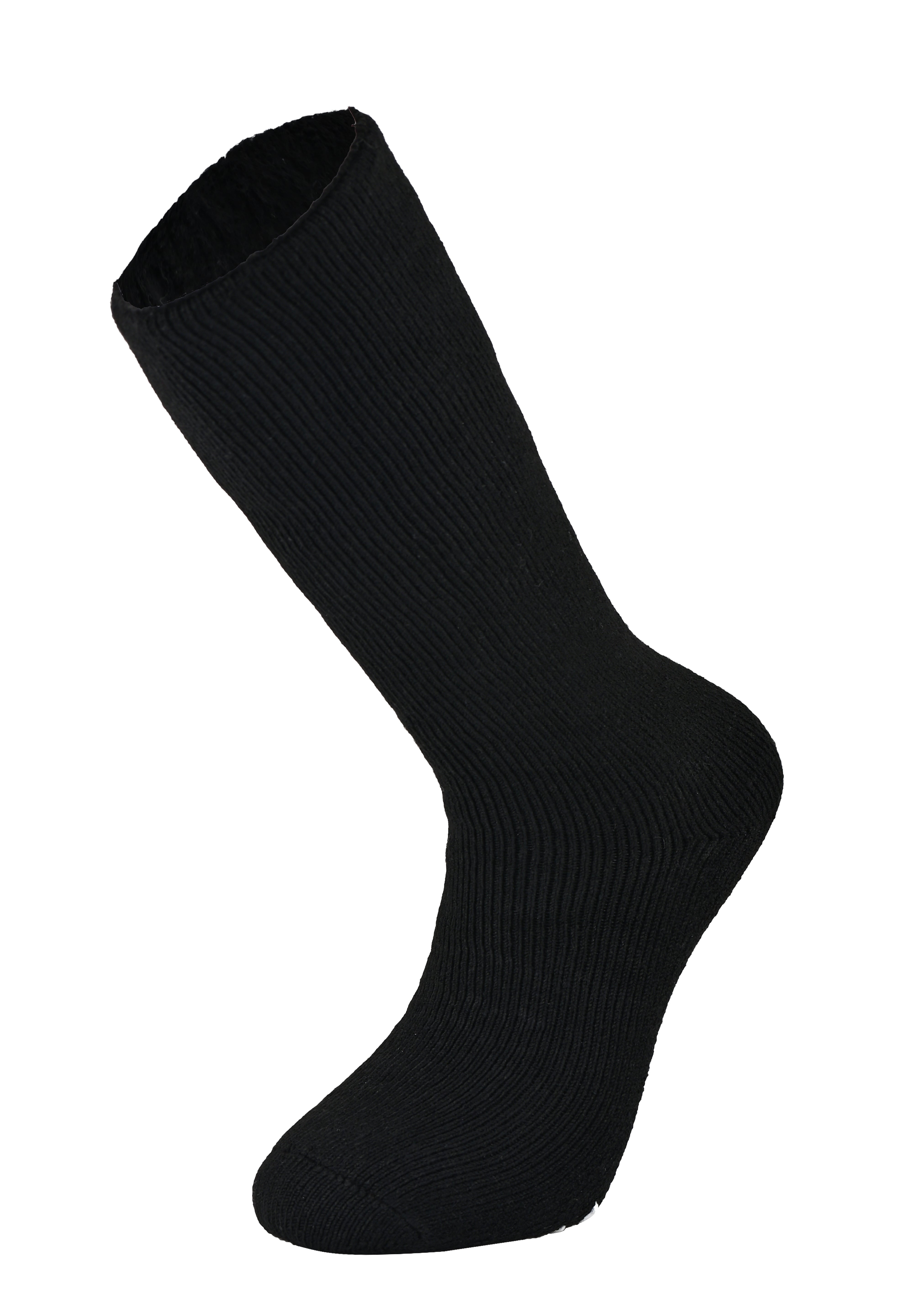 MERCURY Antibakteriyel Kaydırmaz Tabanlı Şardonlu Günlük Ev Çorabı - Siyah 1 Çift Paket