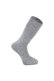 MERCURY Antibakteriyel Kaydırmaz Tabanlı Şardonlu Günlük Ev Çorabı - Gri 1 Çift Paket