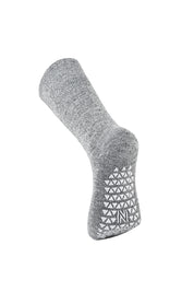 MERCURY Antibakteriyel Kaydırmaz Tabanlı Şardonlu Günlük Ev Çorabı - Gri 1 Çift Paket