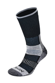 VOYAGER 2.0 Termal Merinos Yünlü Tam Yastıklı Outdoor Yürüyüş Çorabı - Siyah