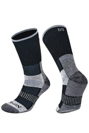 VOYAGER 2.0 Termal Merinos Yünlü Tam Yastıklı Outdoor Yürüyüş Çorabı - Siyah