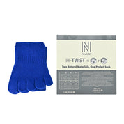 BRIGHTON N-Twist Teknolojili Bambu-Pamuk Bükümlü Parmaklı Çorap 1 Çift - Mavi