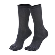 BRIGHTON N-Twist Teknolojili Bambu-Pamuk Bükümlü Parmaklı Çorap 1 Çift - Gri