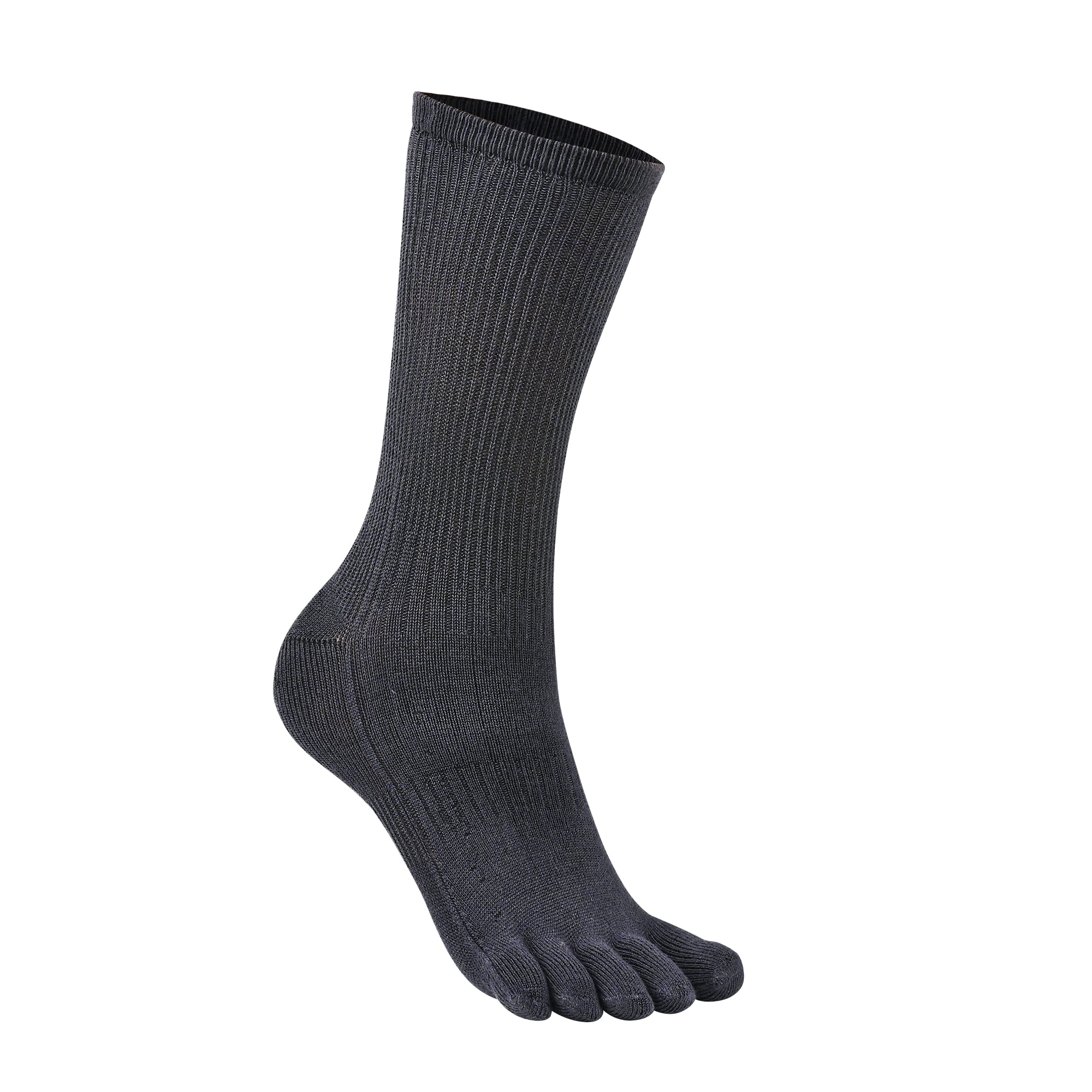 BRIGHTON N-Twist Teknolojili Bambu-Pamuk Bükümlü Parmaklı Çorap 1 Çift - Gri