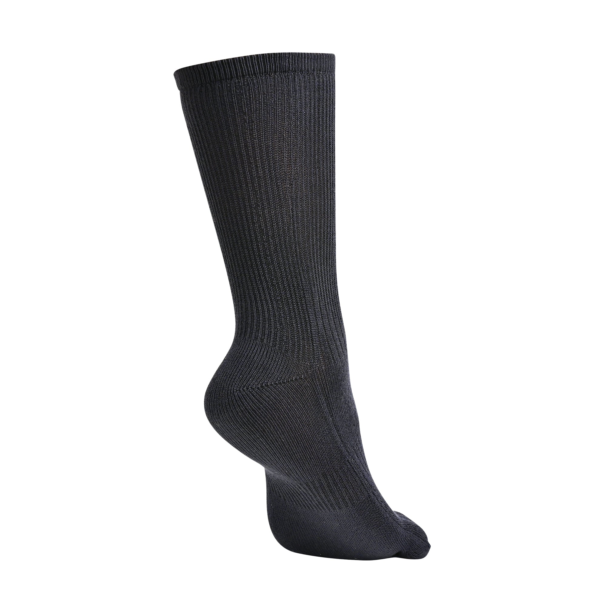 BRIGHTON N-Twist Teknolojili Bambu-Pamuk Bükümlü Parmaklı Çorap 1 Çift - Gri