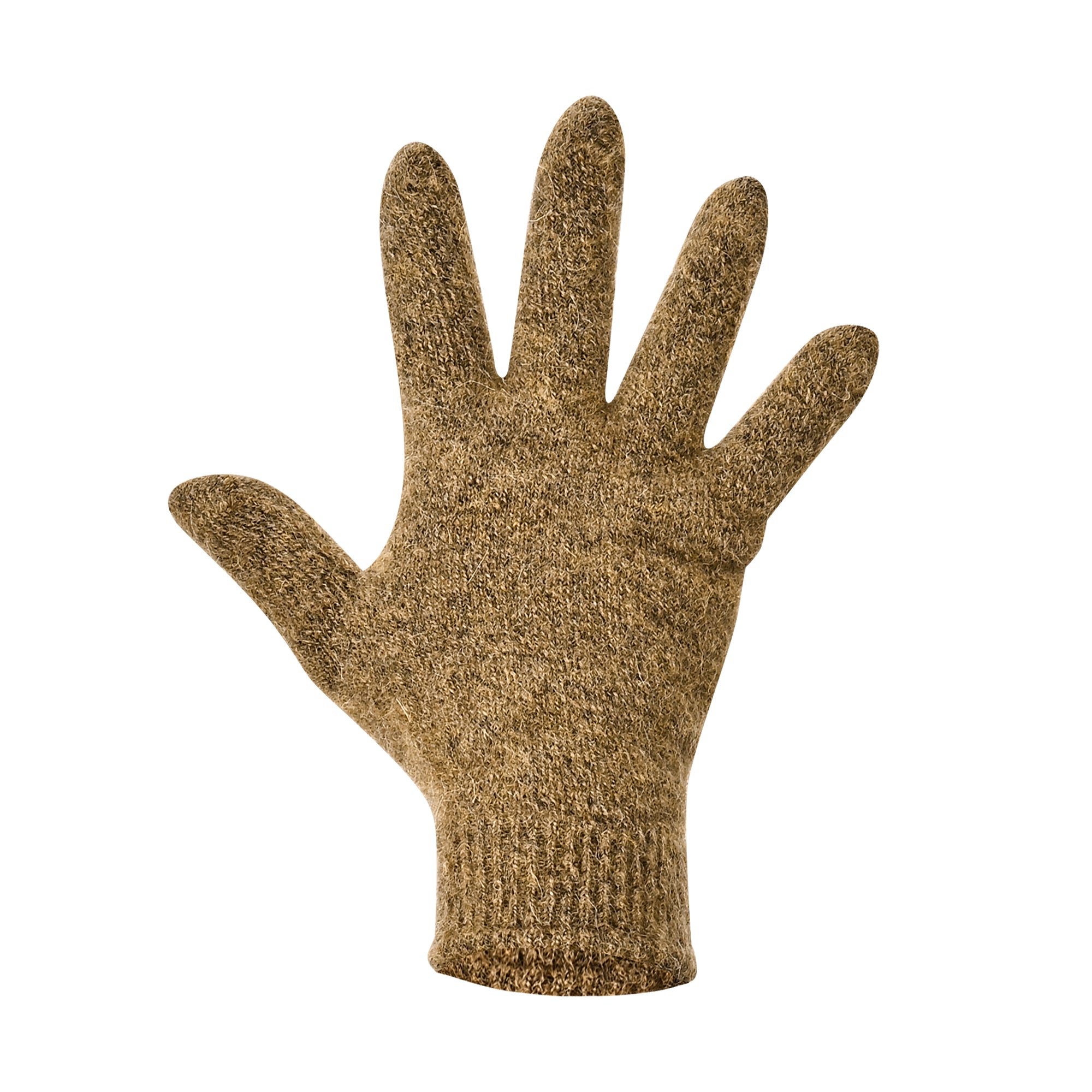 DAPHNE Alpaka Yün Bere ve Eldiven Seti (Kahverengi)