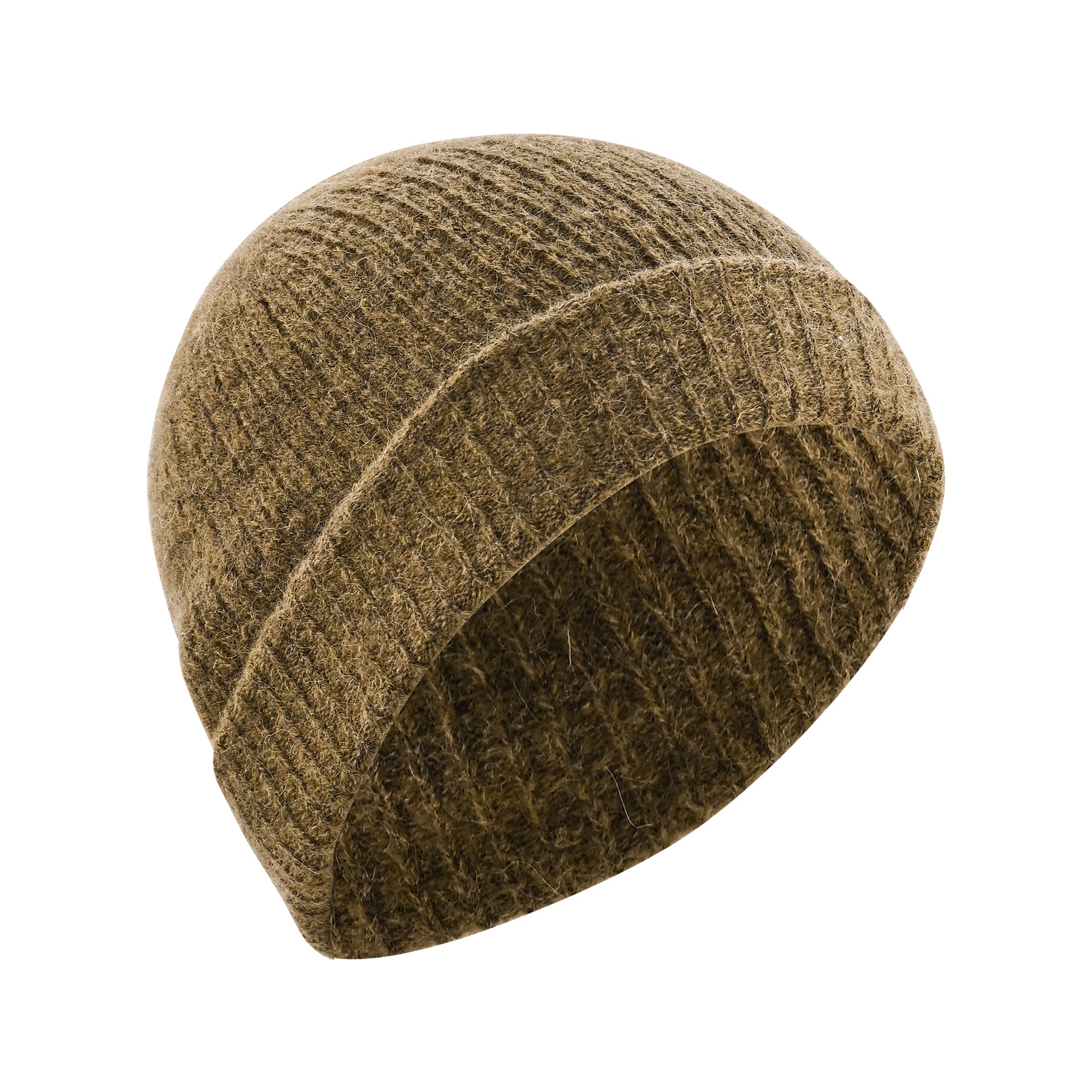 DAPHNE Alpaka Yün Bere ve Eldiven Seti (Kahverengi)