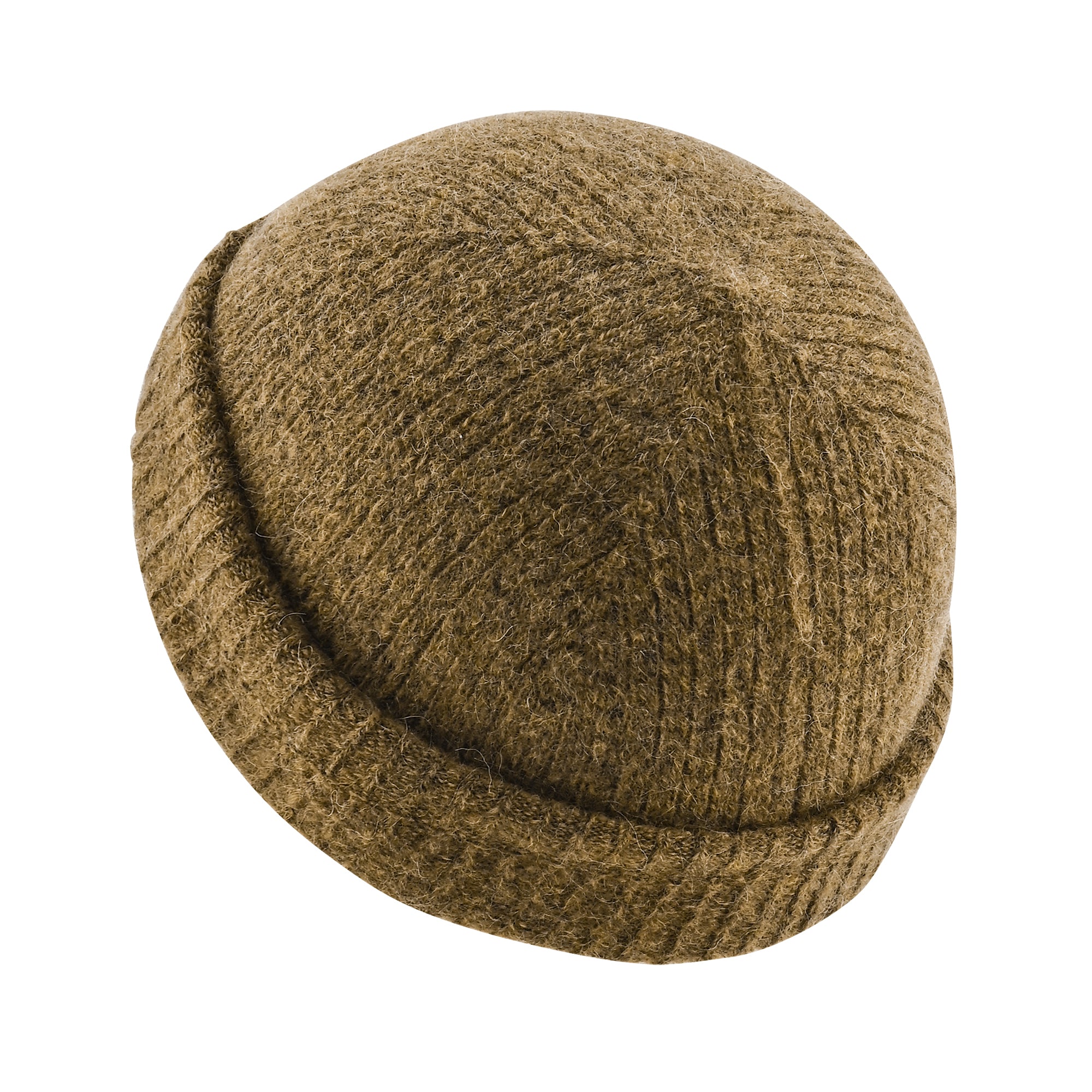 DAPHNE Alpaka Yün Bere ve Eldiven Seti (Kahverengi)