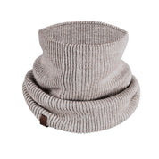 Winter Set %70 Merino Yünü Termal Bere Boyunluk ve Eldiven 3'lü Kış Seti - Krem