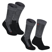 LEONARDO Merino Yünü Outdoor Yürüyüş Çorabı 2'li Paket Gri