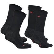 LEONARDO Merino Yünü Outdoor Yürüyüş Çorabı 2'li Paket Siyah