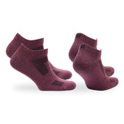 SHELDON LC Düşük Kesim Merino Yünü Outdoor Yürüyüş Çorapları 2'li Paket Rose