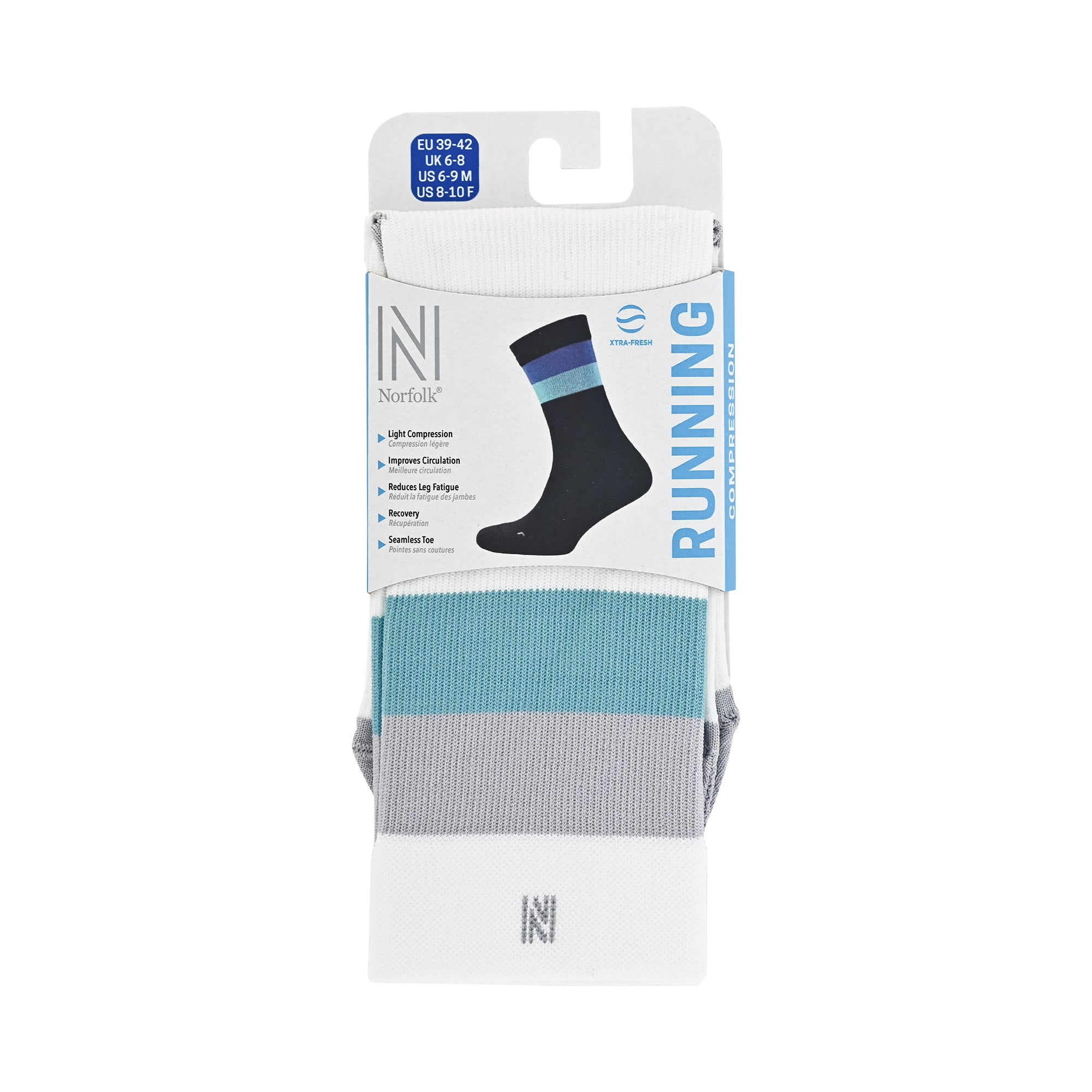 SEVILLA Crew Gelişmiş Nem Kontrollü Light Compression Profesyonel Koşu Çorabı - Beyaz