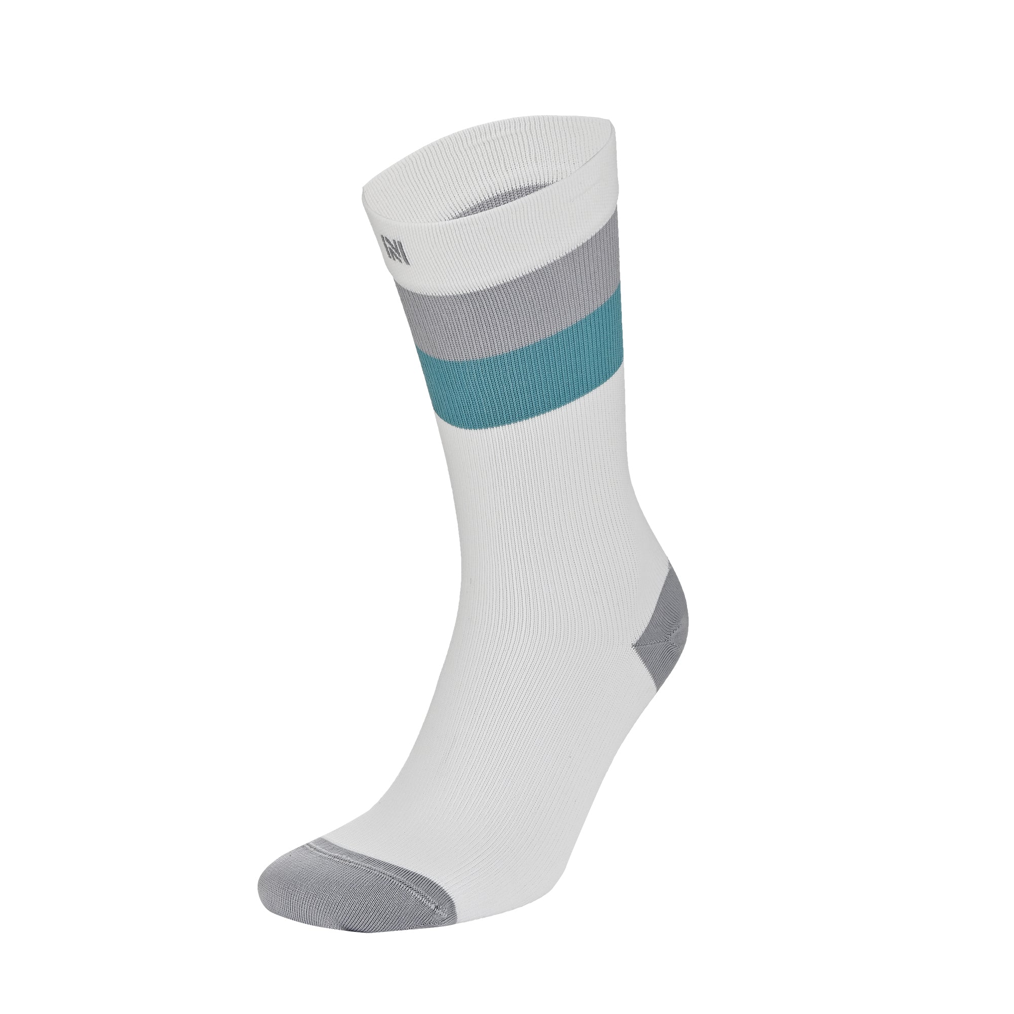 SEVILLA Crew Gelişmiş Nem Kontrollü Light Compression Profesyonel Koşu Çorabı - Beyaz