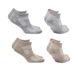 SHELDON LC Düşük Kesim Merino Yünü Outdoor Yürüyüş Çorapları 4'lü Paket Krem/Açık Gri