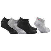 SHELDON LC Düşük Kesim Merino Yünü Outdoor Yürüyüş Çorapları 4'lü Paket Siyah/Açık Gri