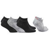 SHELDON LC Düşük Kesim Merino Yünü Outdoor Yürüyüş Çorapları 4'lü Paket Siyah/Açık Gri