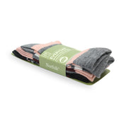 STOCKHOLM Merinos Yünü İnce Örgü Premium Gündelik Günlük Çorap 3'lü Paket Çizgili