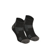Avery Merino Yünlü İç Astarlı Outdoor Yürüyüş Çorabı 2'li Paket - Siyah/Gri