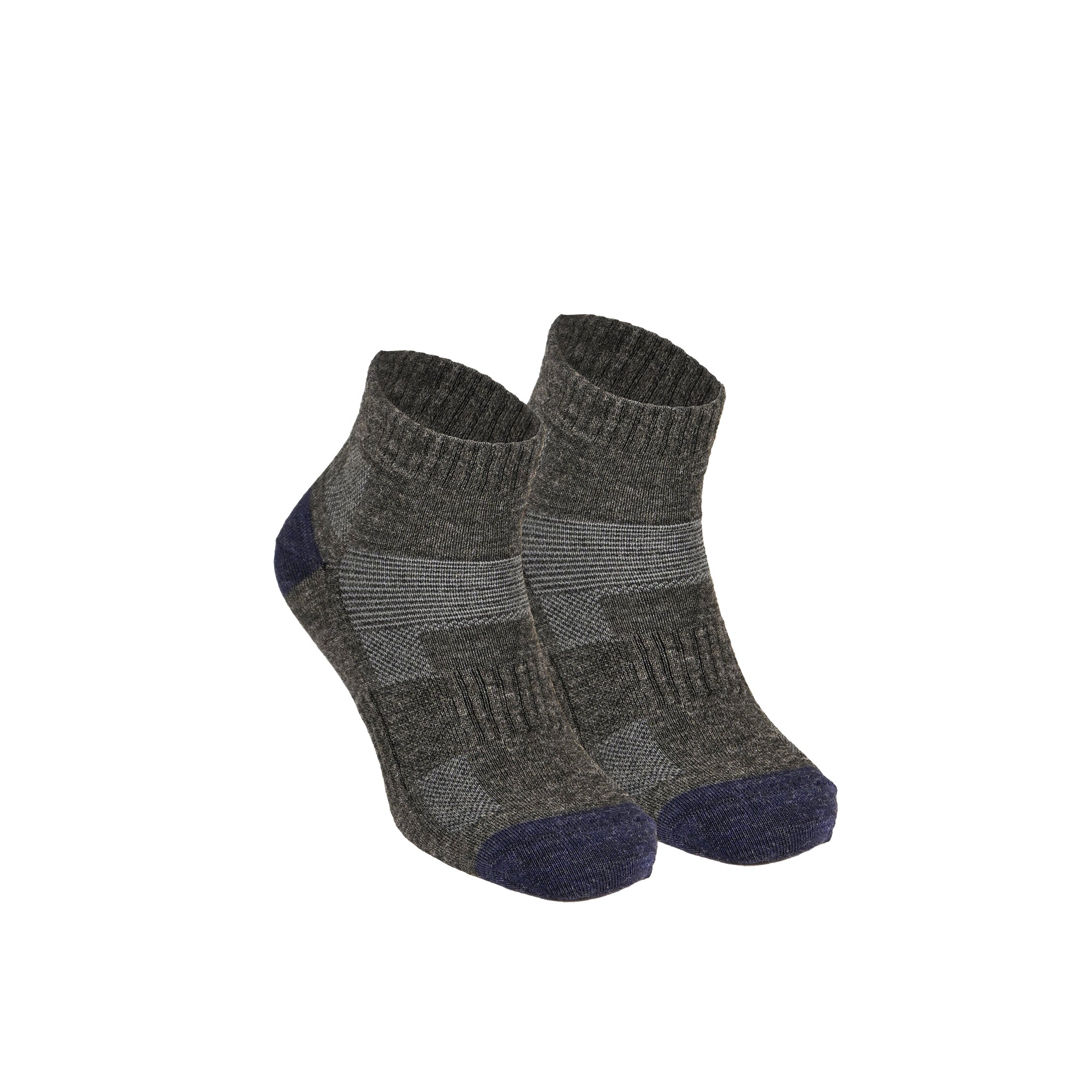 Avery Merino Yünlü İç Astarlı Outdoor Yürüyüş Çorabı 2'li Paket - Lacivert/Gri