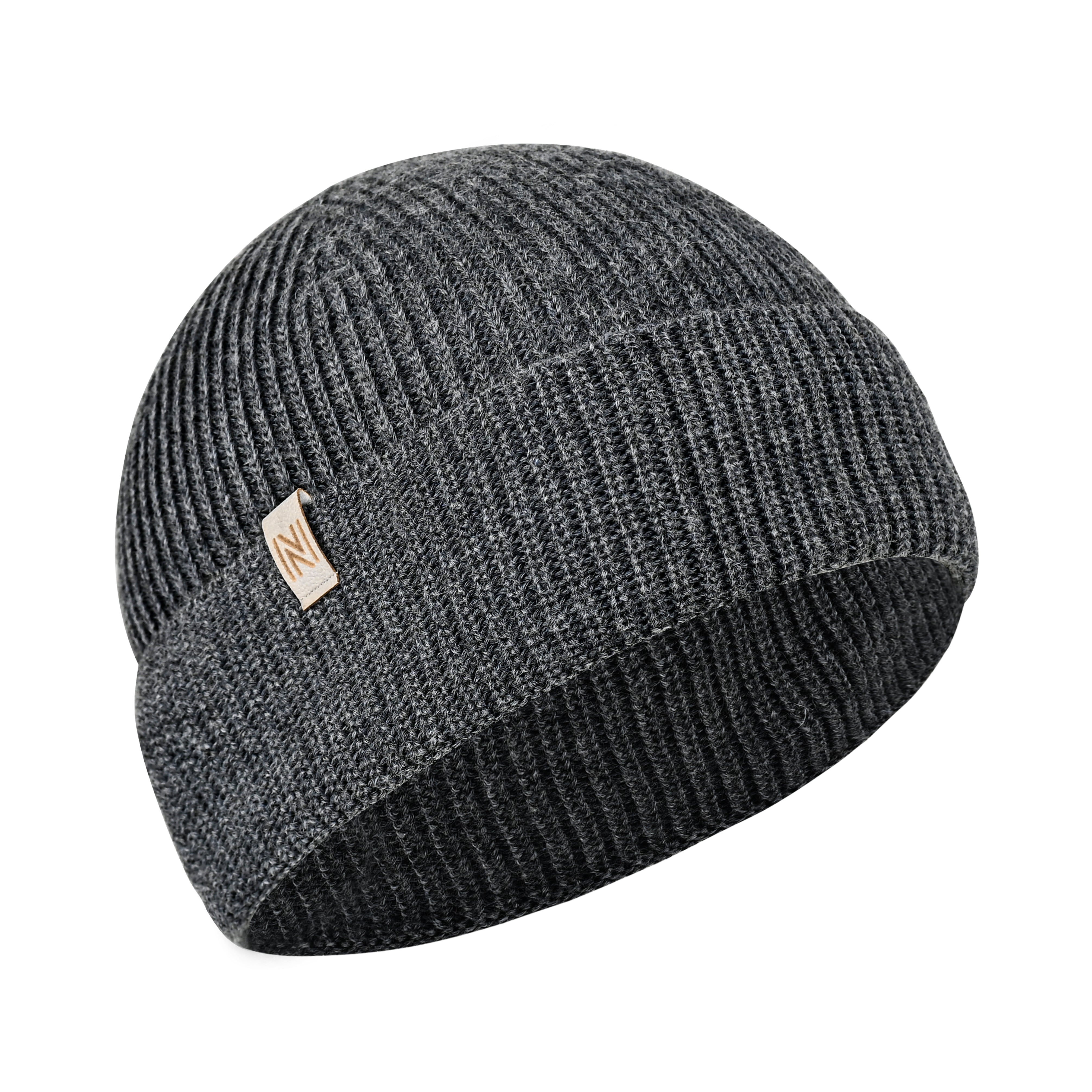 Winter Set %70 Merino Yünü Termal Bere Boyunluk ve Eldiven 3'lü Kış Seti - Gri