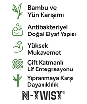 BRISTOL N-Twist Teknolojili Bambu-Yün Bükümlü Bere - Lacivert