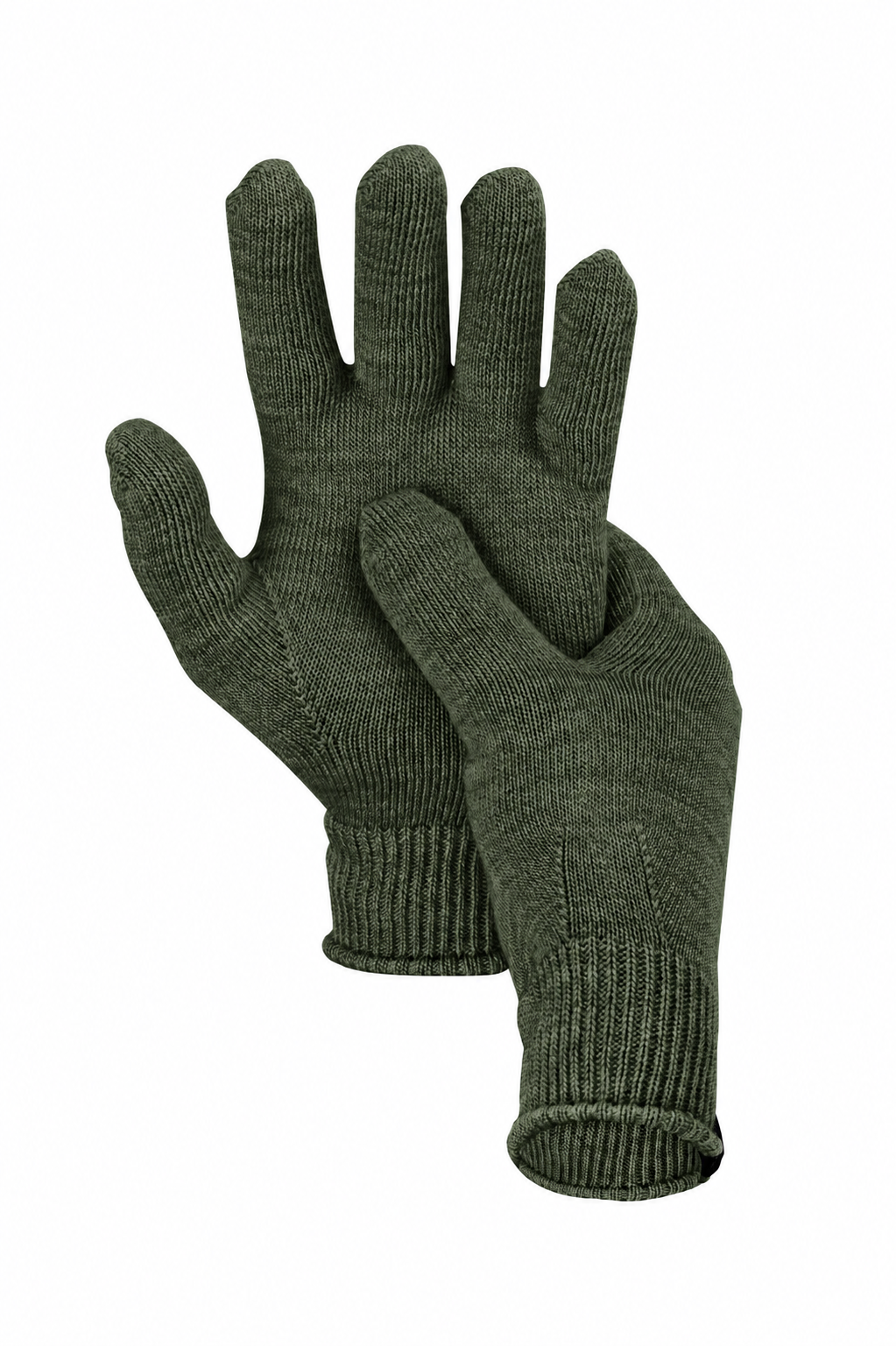 Winter Set %70 Merino Yünü Termal Bere Boyunluk ve Eldiven 3'lü Kış Seti - Yeşil