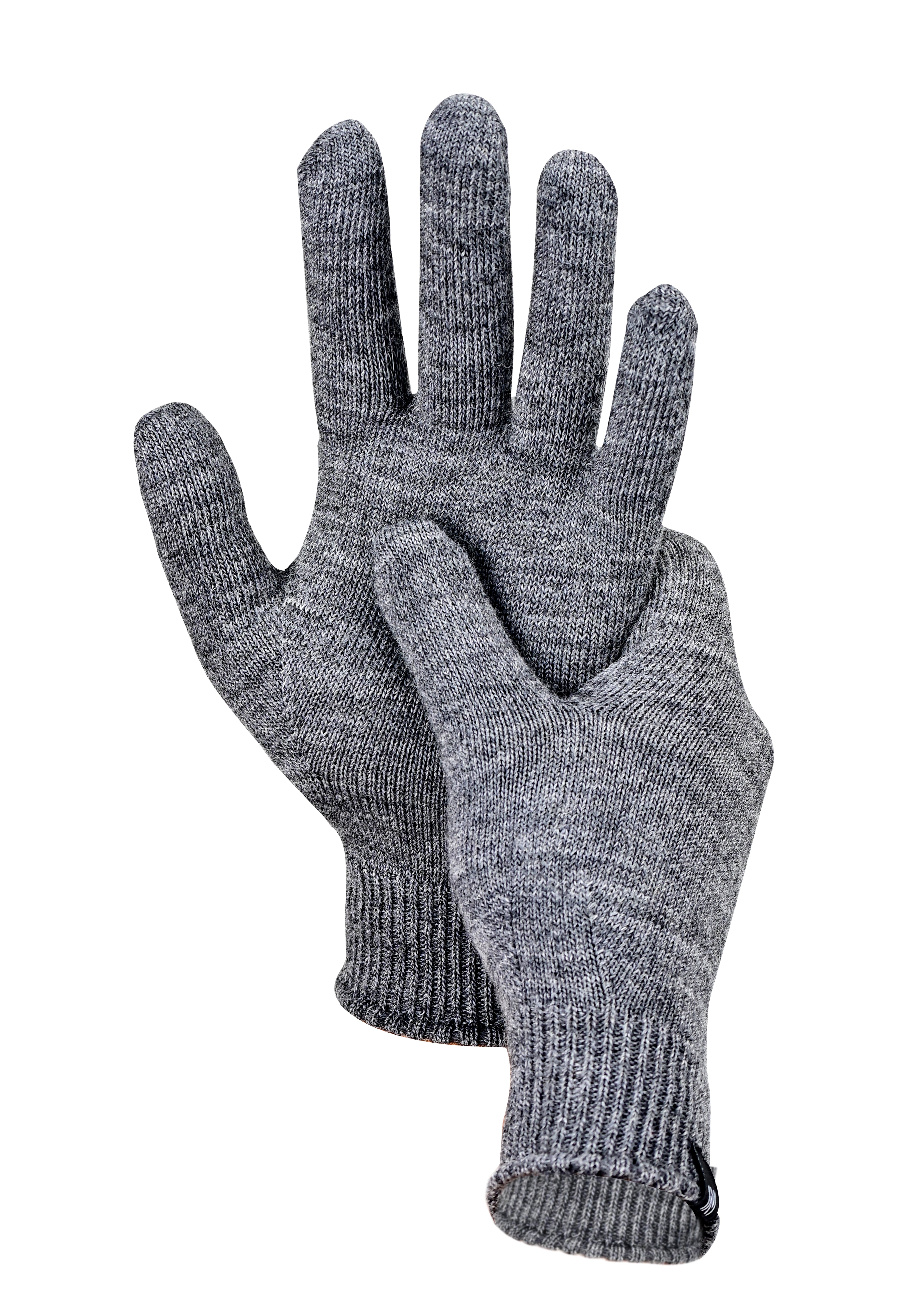 Winter Set %70 Merino Yünü Termal Bere Boyunluk ve Eldiven 3'lü Kış Seti - Gri