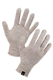 Winter Set %70 Merino Yünü Termal Bere Boyunluk ve Eldiven 3'lü Kış Seti - Krem