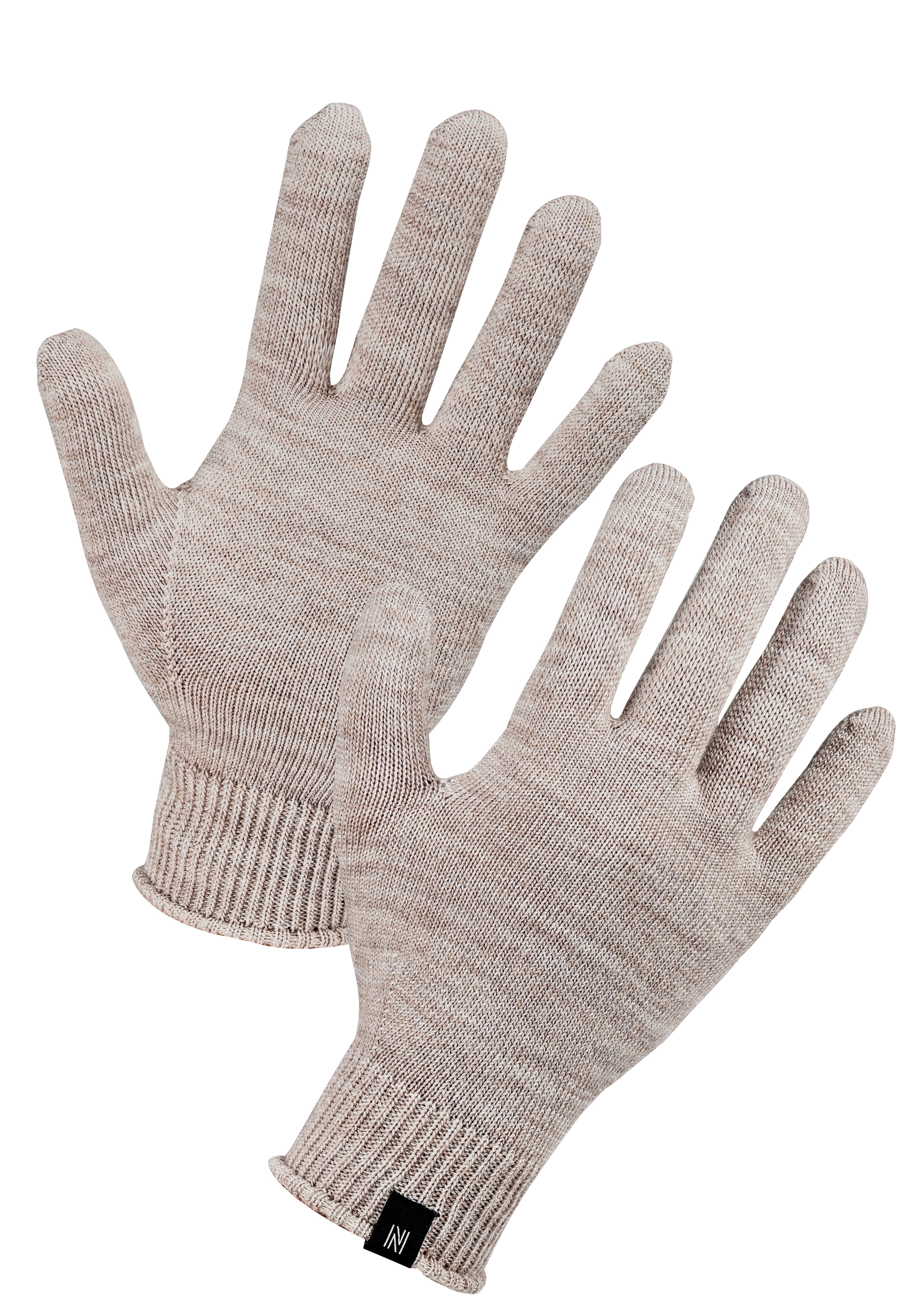 Winter Set %70 Merino Yünü Termal Bere Boyunluk ve Eldiven 3'lü Kış Seti - Krem